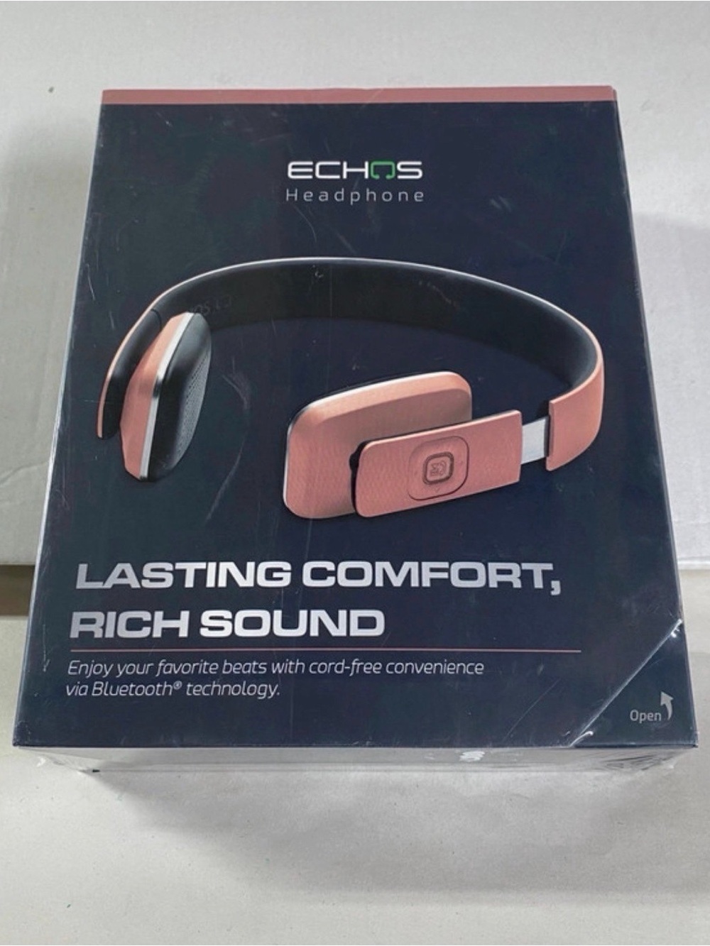 ECHOS Wireless Bluetooth Headphones - Rose Gold - Brand New NIB Sealed